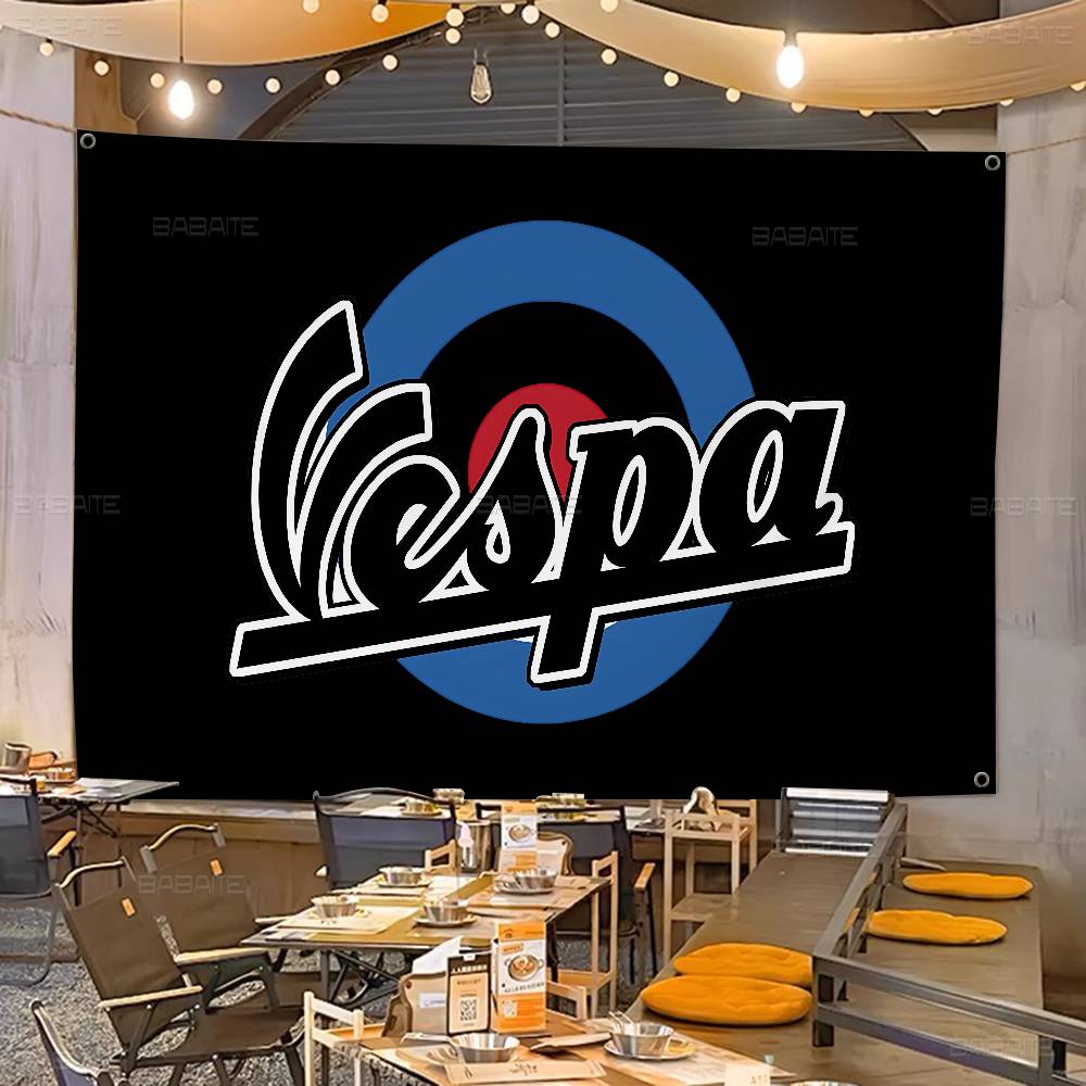 Commercial Printing Company - V-Vespas Advanced Printing Commercial Advertising Flag