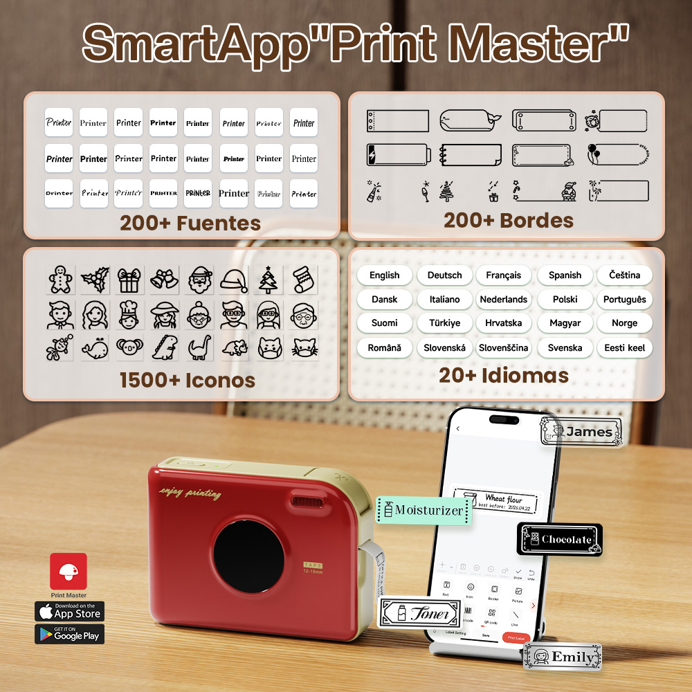 Commercial Photo Printer - Phomemo A30 Mini Printer Wireless Bluetooth