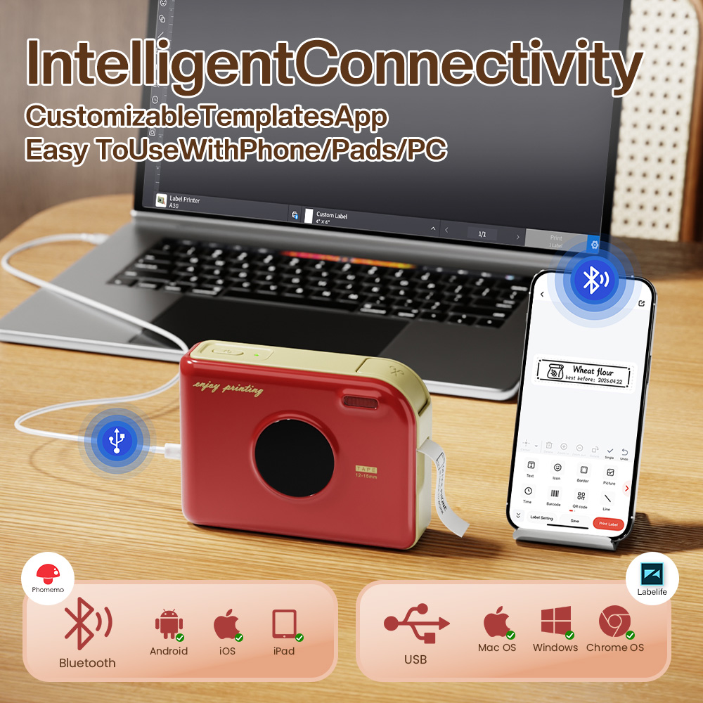 Phomemo A30 Label Printer Mini - Commercial Photo Printer incelemesi ve fiyatı