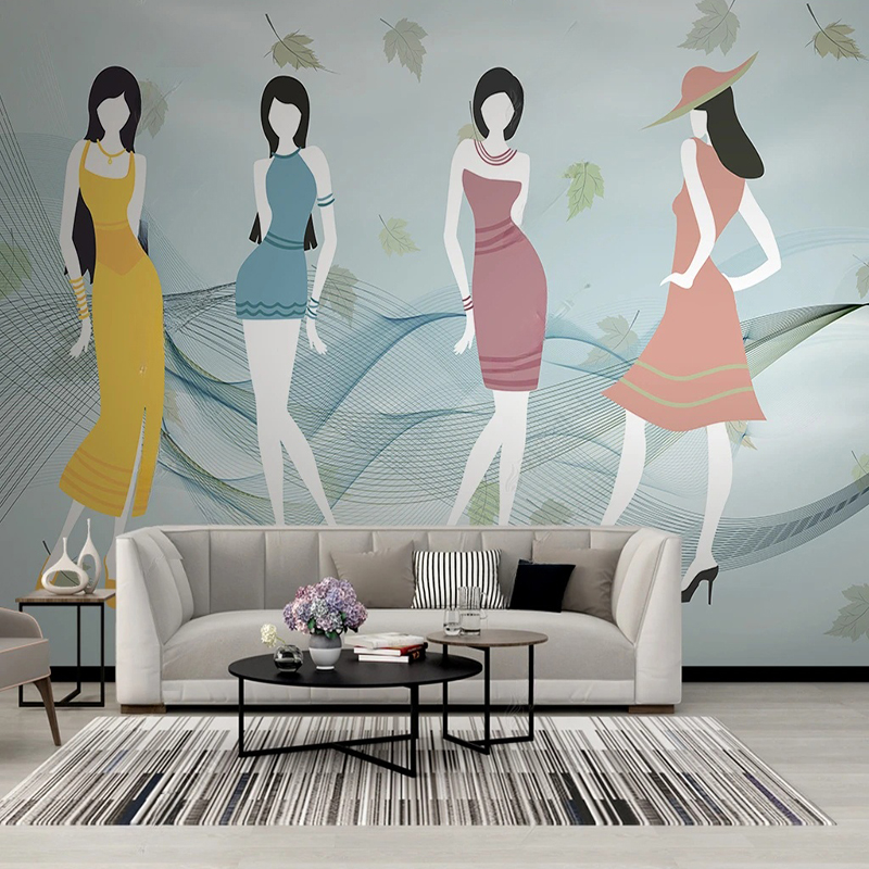 Custom Mural Modern fFresh Sho - Commercial Wallpaper Printing incelemesi ve fiyatı