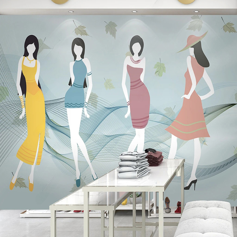 Custom Mural Modern fFresh Sho - Commercial Wallpaper Printing incelemesi ve fiyatı