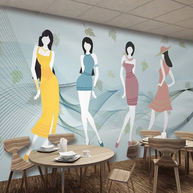 Custom Mural Modern fFresh Sho - Commercial Wallpaper Printing incelemesi ve fiyatı