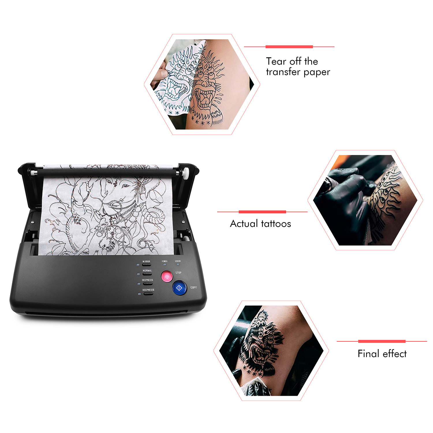 Tattoo Transfer Machine Stenci - Commercial Photo Printer incelemesi ve fiyatı