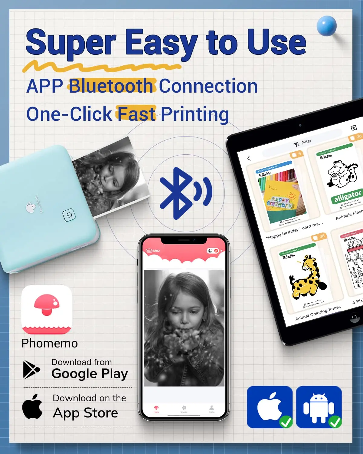 Phomemo M02Pro Mini Portable P - Commercial Photo Printer incelemesi ve fiyatı