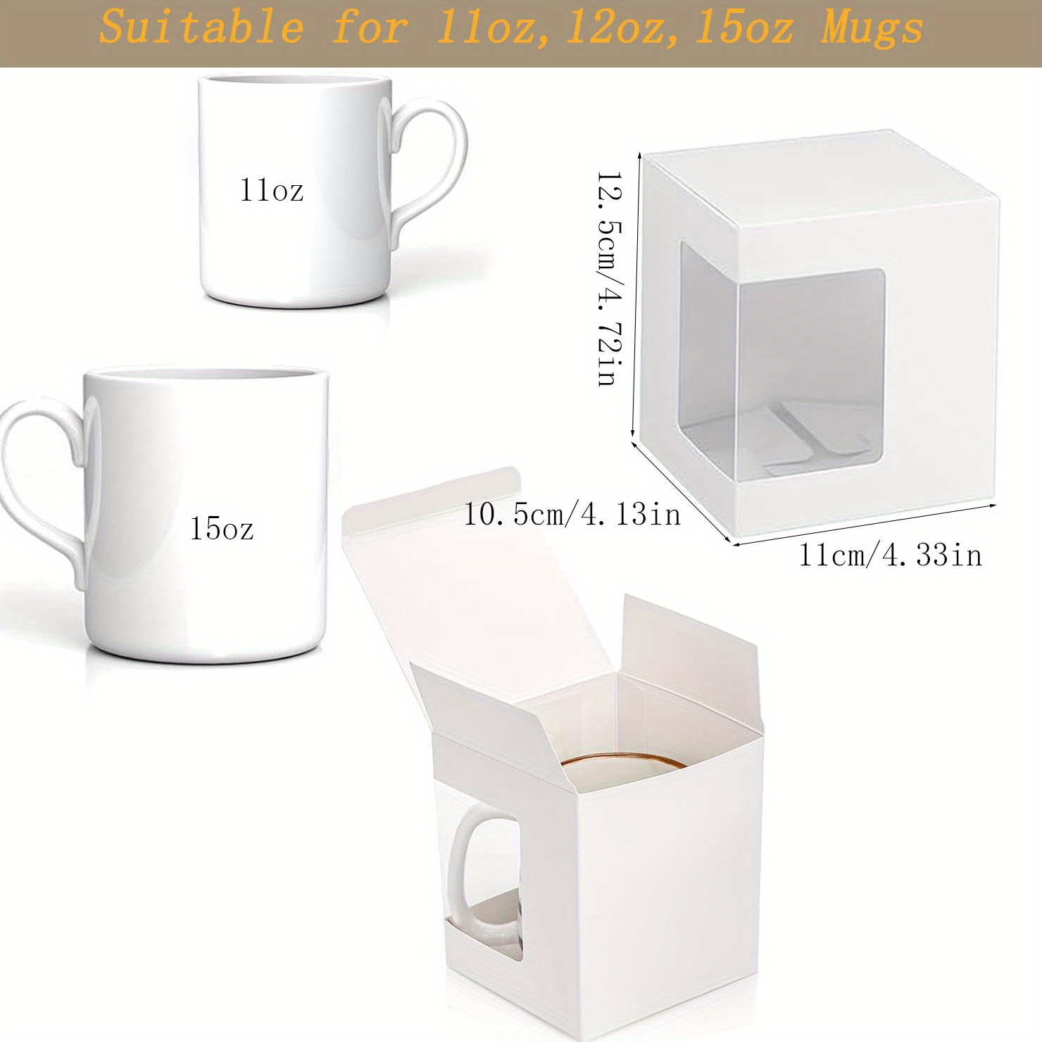 12Pack Gift Boxes for Sublimat - Sublimation Mug Blank incelemesi ve fiyatı