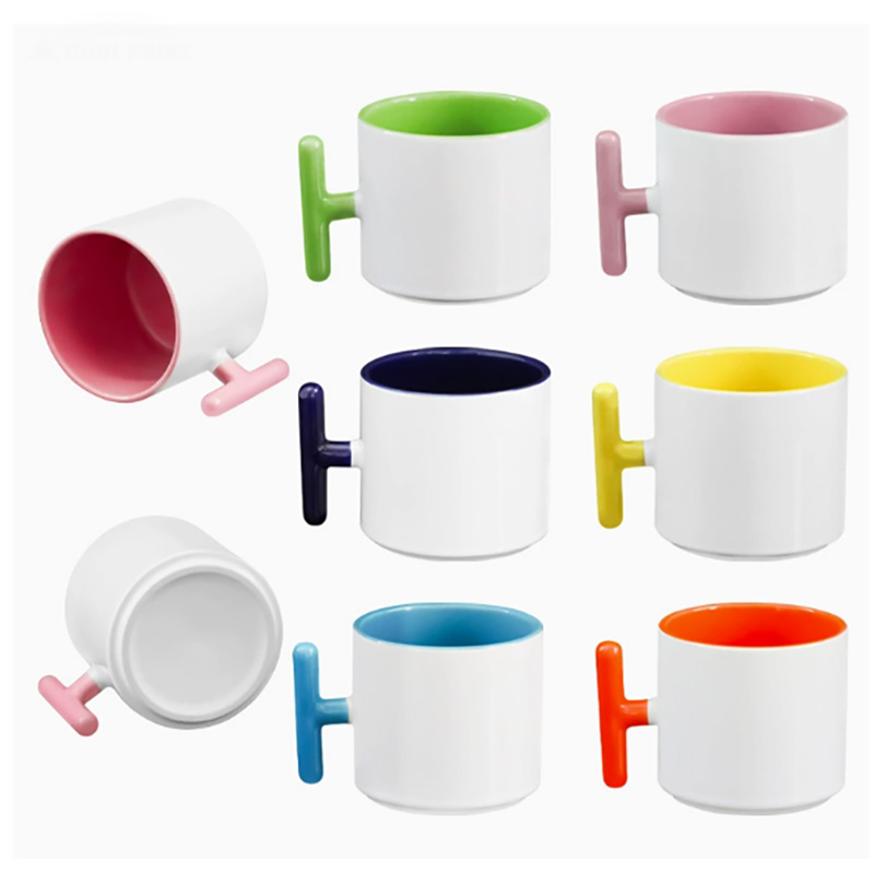 2PCS Creativity T-shaped handl - Sublimation Mug Blank incelemesi ve fiyatı