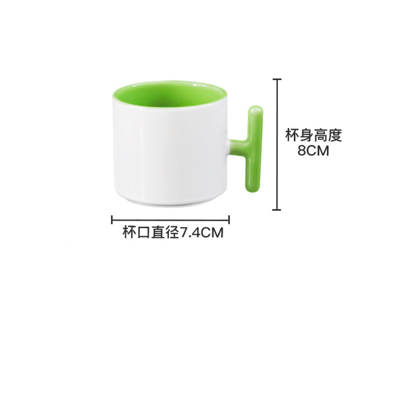 2PCS Creativity T-shaped handl - Sublimation Mug Blank incelemesi ve fiyatı