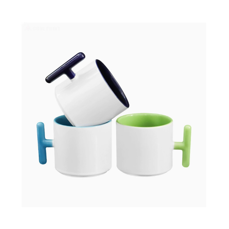 2PCS Creativity T-shaped handl - Sublimation Mug Blank incelemesi ve fiyatı
