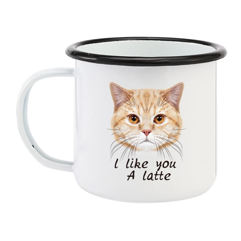 350ML Enamel Coffee Mug DIY LO - Sublimation Mug Blank incelemesi ve fiyatı