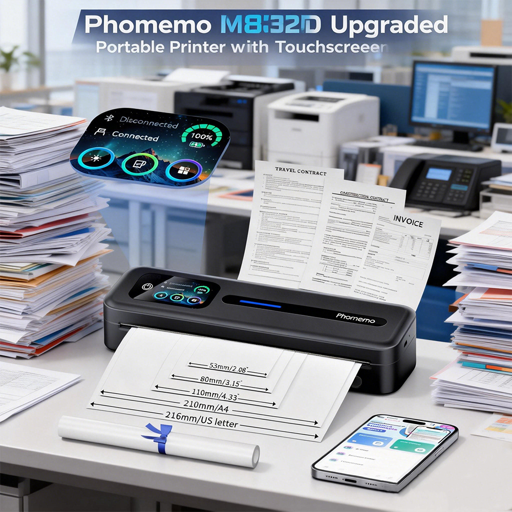 Phomemo M832D Touchscreen Port - Commercial Photo Printer incelemesi ve fiyatı