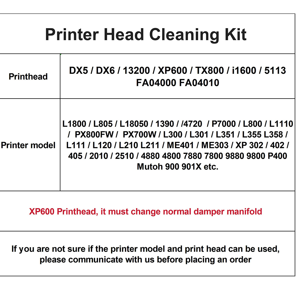 8 Channels Printhead Cleaning  - Print Head Cleaning Kit incelemesi ve fiyatı