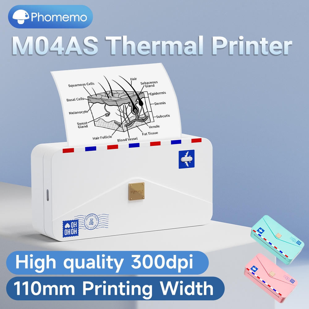 110mm Phomemo M04AS Portable P - Commercial Photo Printer incelemesi ve fiyatı